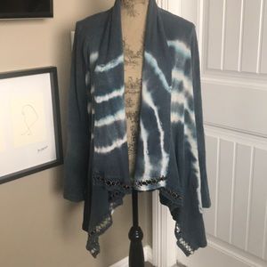 Tyedye hippie boho oversized flowy beachy cardigan